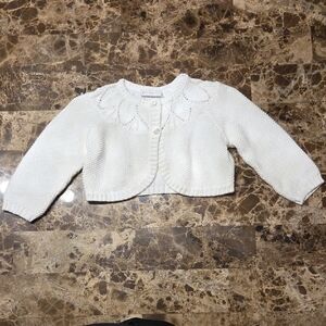 First Impressions White Knit Sweater